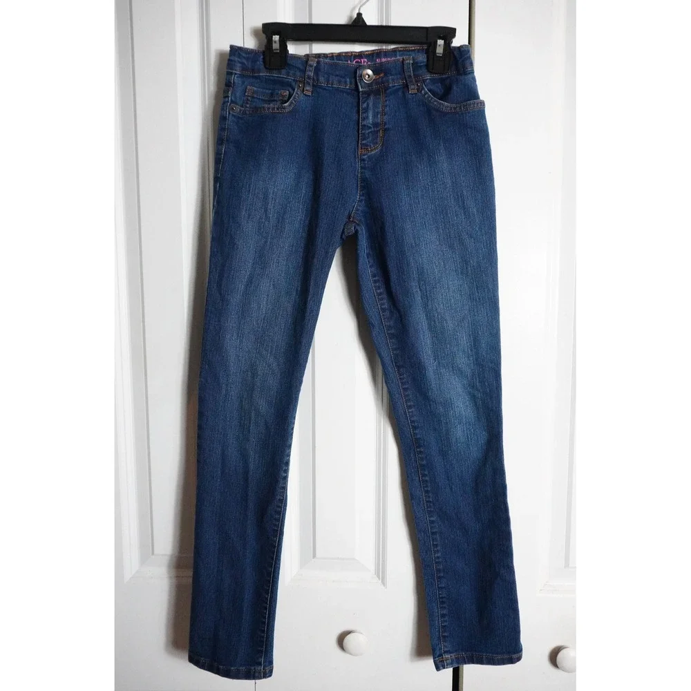 The Childrens Place Super Skinny Jeans Size 12 Adjustable Waist Medium Wash Blue